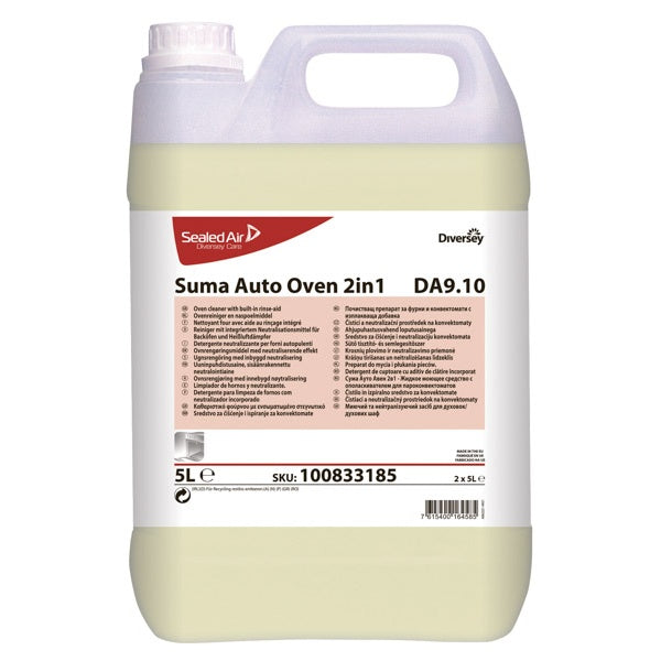 SUMA AUTO OVEN 2IN1 D9.10 - DETERGENTE 2 IN 1 PER FORNI AUTOPULENTI - TANICA da 5 lt