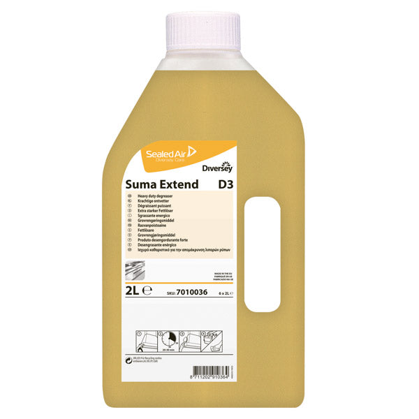 SUMA EXTEND D3 - SGRASSATORE ENERGICO PRONTO ALL'USO - FLACONE da 2 lt