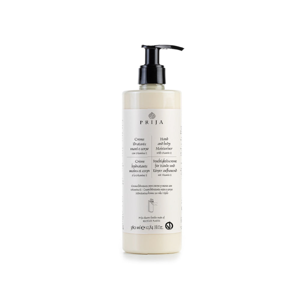 CREMA MANI E CORPO IDRATANTE PRIJA CON VITAMINA E - CONFEZIONE DA 18 FLACONI da 380 ml