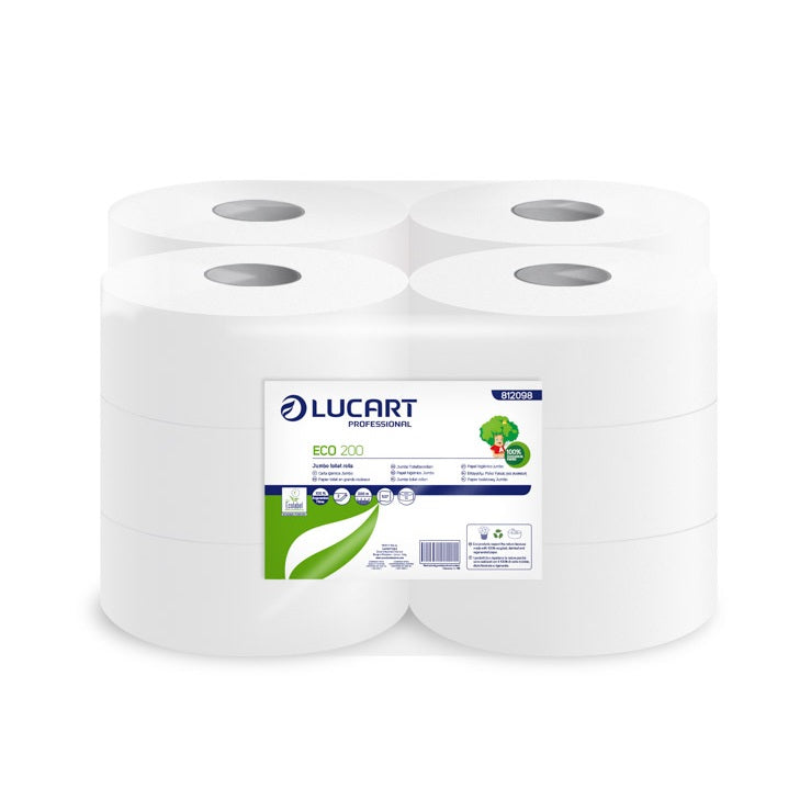 CARTA IGIENICA MINI JUMBO ECO LUCART 527 - CONFEZIONE 12 ROTOLI