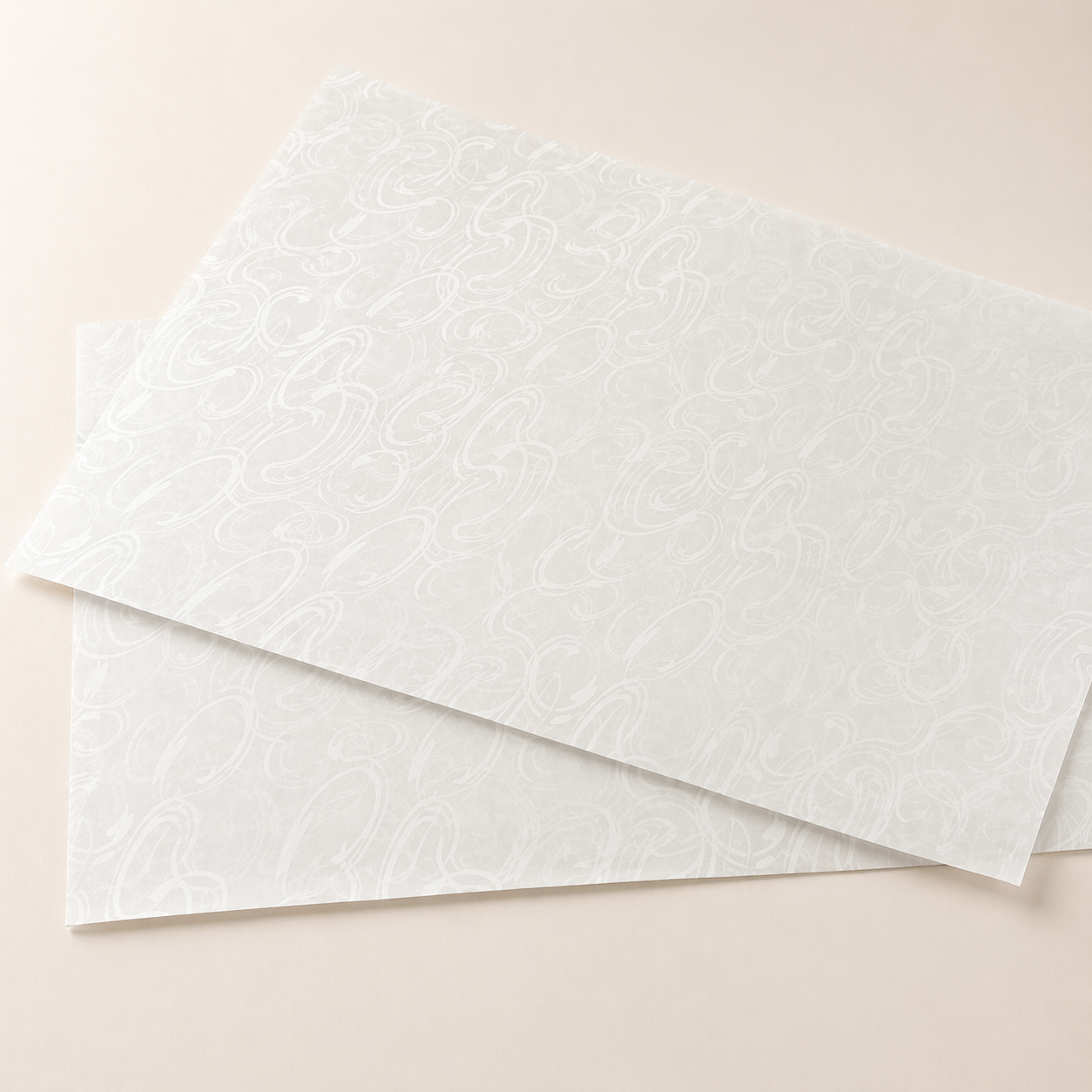 CARTA PELLEAGLIO RAMAGE BIANCA IN FOGLI PER PASTICCERIA - 100x75 cm - SCATOLA 10 KG.