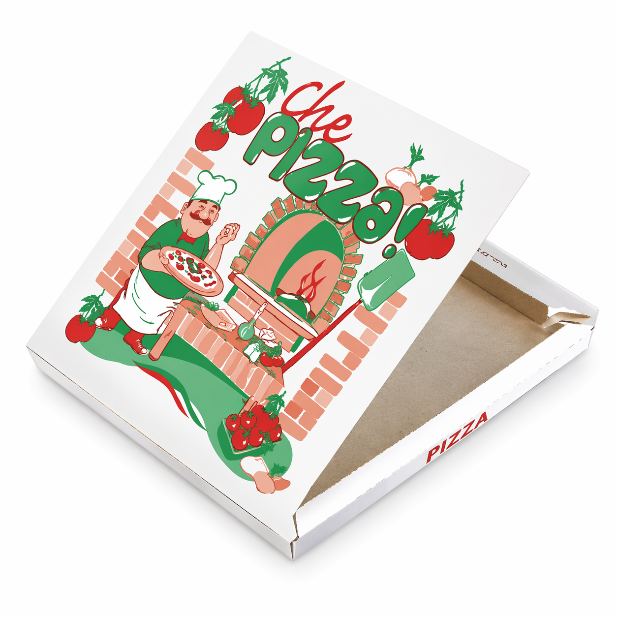 SCATOLA IN CARTONE TAKE AWAY PER PIZZA DA ASPORTO - VARIE DIMENSIONI
