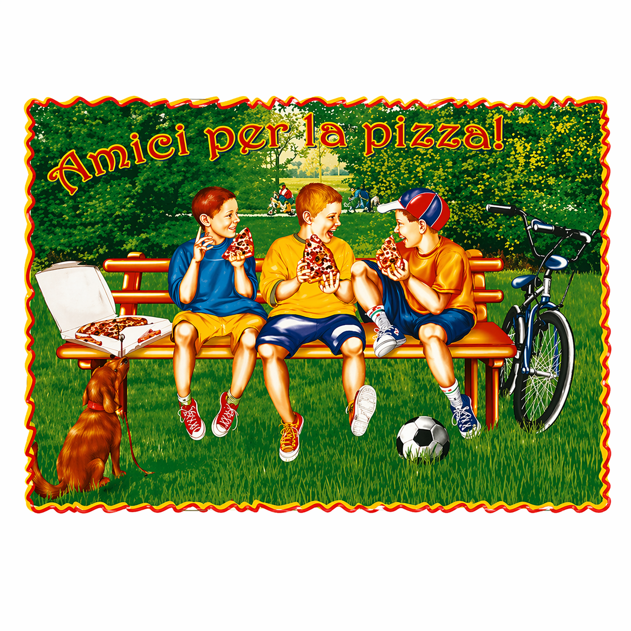 SCATOLA PIZZA TAKE AWAY IMMAGINE PARCO VARIE DIMENSIONI