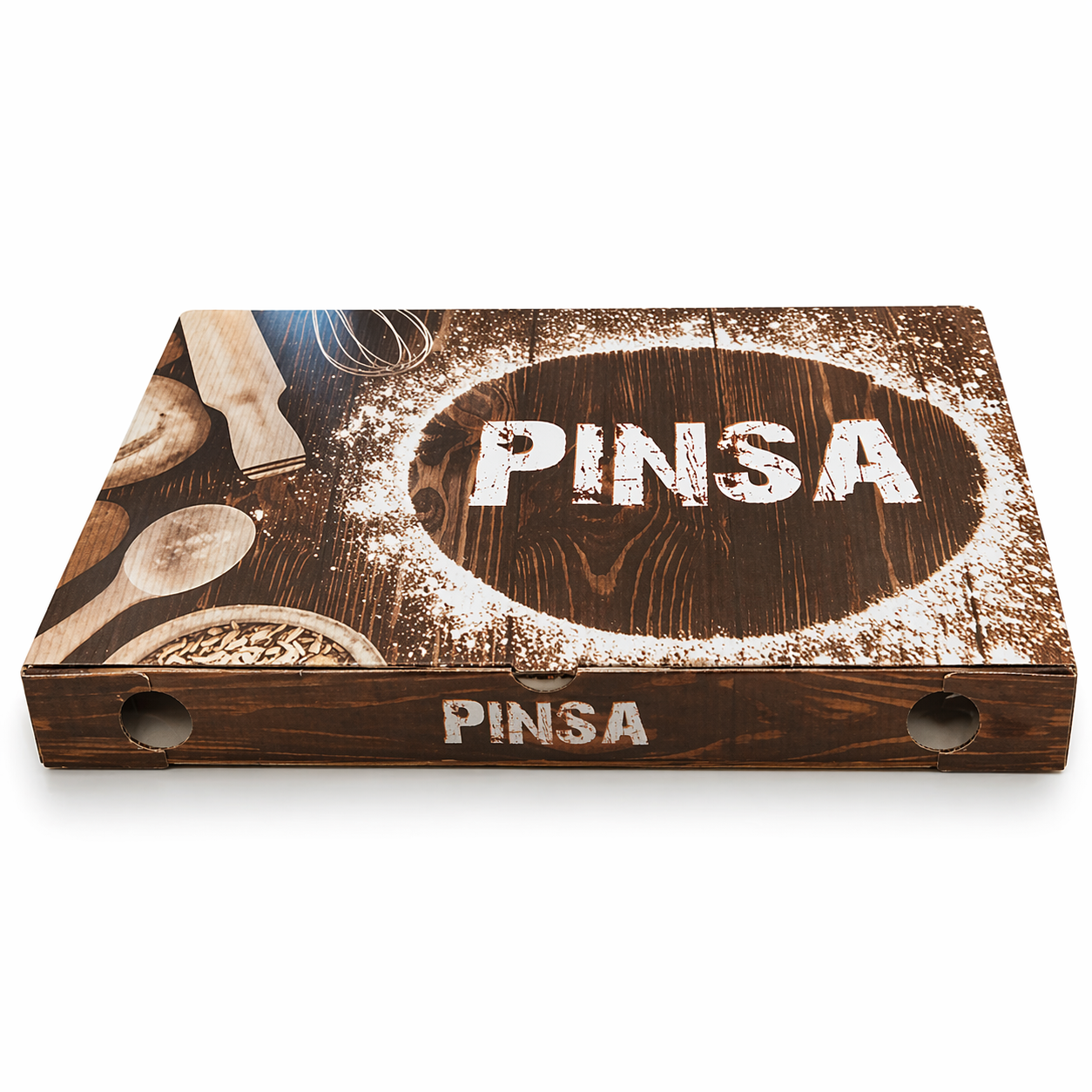 SCATOLA PINSA DA ASPORTOO PIZZA LA A TAGLIO - 38x23x5 cm - CONFEZIONE 100 pezzi