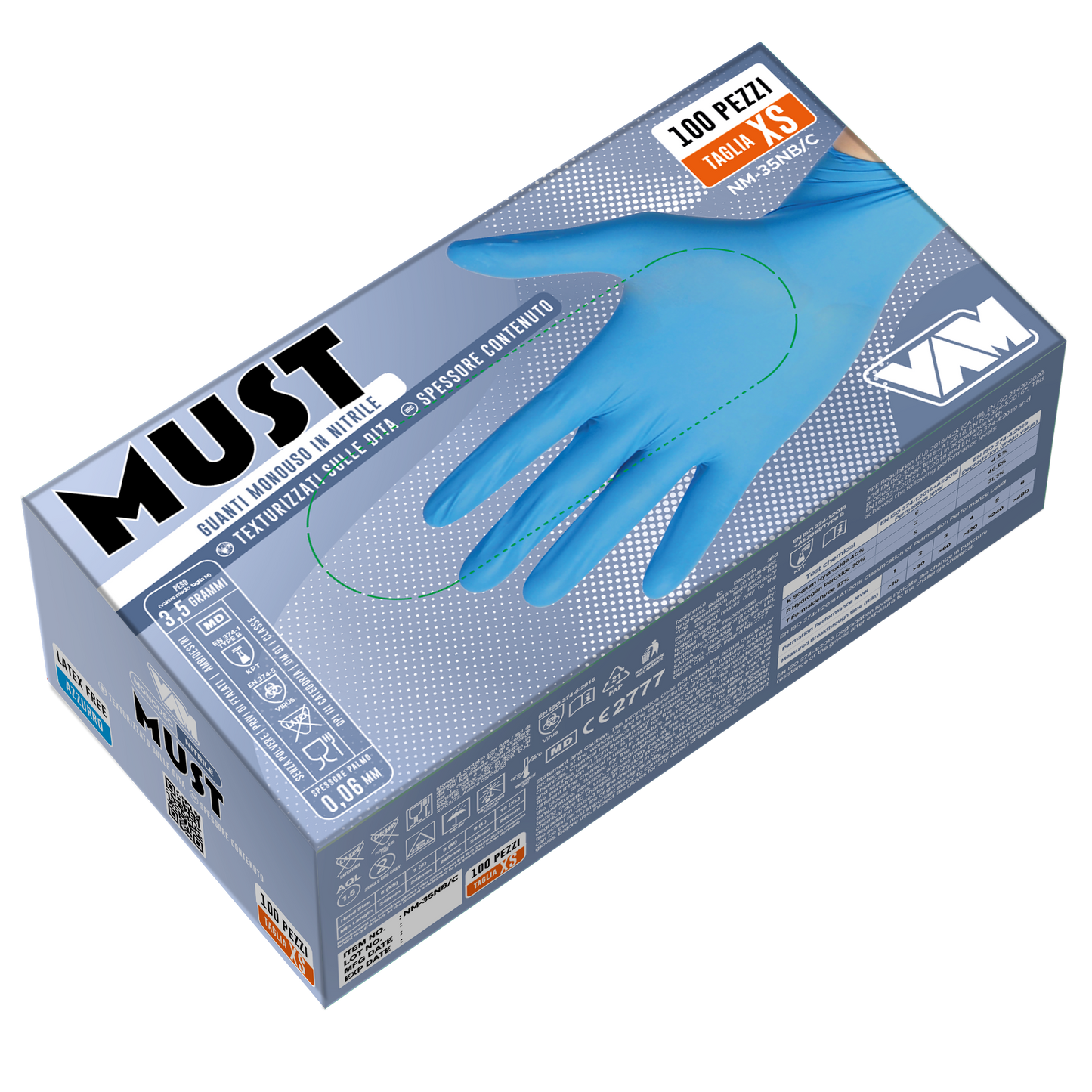 VAM MUST NITRILE BLUE 3,5 gr