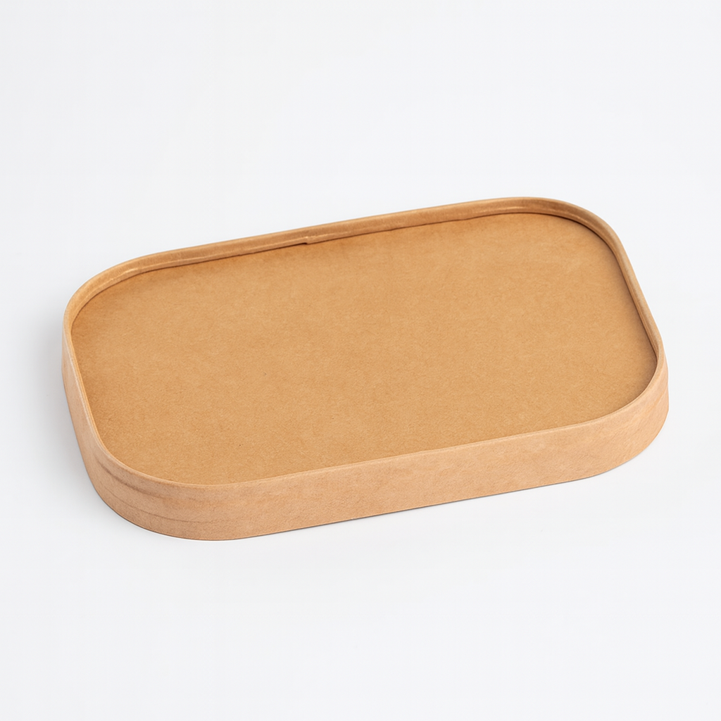 PAPERLYNEN - CONTENITORE CARTONCINO AVANA CON COPERCHIO