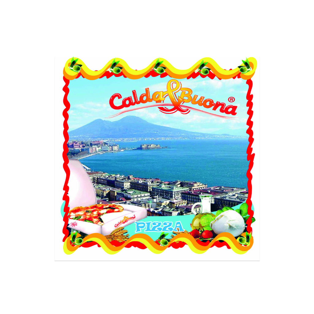 SCATOLA PIZZA CON IMMAGINE NAPOLI CM.36X36X3 CF.100 PZ.