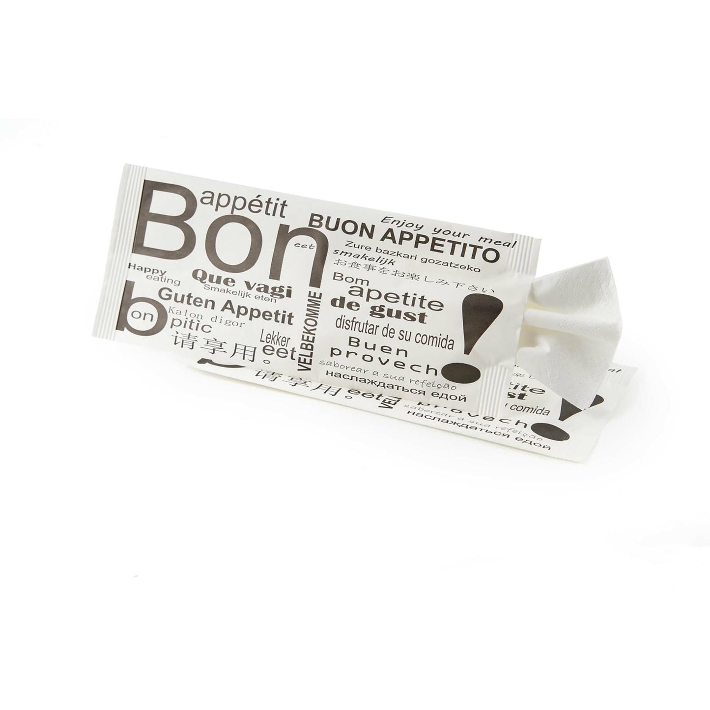 500 Portaposate con tovagliolo 2 veli 38X38 bon appétit