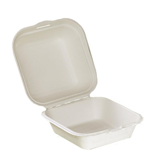 10 confezioni da 50 Conchiglie porta hamburger in polpa da 450 ml