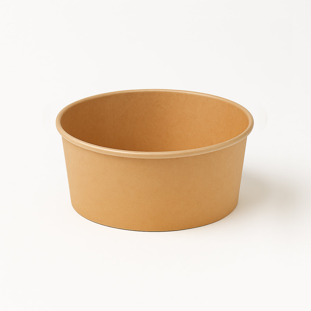 6 confezioni da 50 Insalatiere kraft salad bowls - Vari formati - Disponibili coperchi