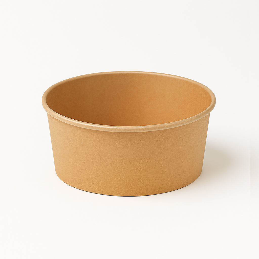 6 confezioni da 50 Insalatiere kraft salad bowls - Vari formati - Disponibili coperchi