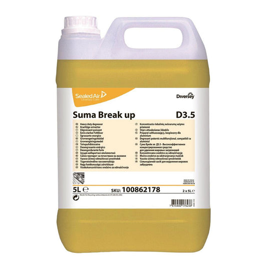 DIVERSEY - SUMA BREAK UP D3.5 LT.5 - Sgrassante energico alcalino concentrato
