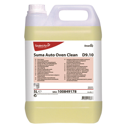 SUMA AUTO OVEN CLEAN D9.10 - DETERGENTE CONCENTRATO PER FORNI AUTOPULENTI - TANICA da 5 lt