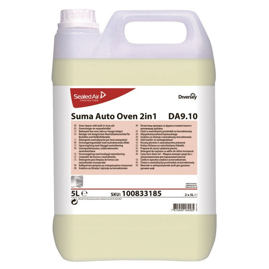 SUMA AUTO OVEN 2IN1 D9.10 - DETERGENTE 2 IN 1 PER FORNI AUTOPULENTI - TANICA da 5 lt