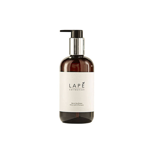LAPE COLLECTION SAKURA SEA BREEZE SHAMPOO & BODY WASH - DETERGENTE PER CORPO E CAPELLI PROFUMATO - NORDIC SWAN - CONFEZIONE 8 FLACONI DA  300 ml