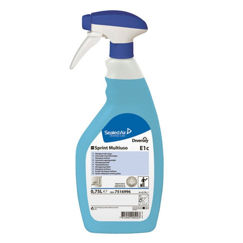 TASKI SPRINT MULTIUSO - DETERGENTE PER VETRI E MULTIUSO - SPRUZZATORE da 750 ml