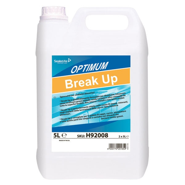 OPTIMUM BREAK UP - DETERGENTE SGRASSANTE ENERGICO - TANICA da 5 lt