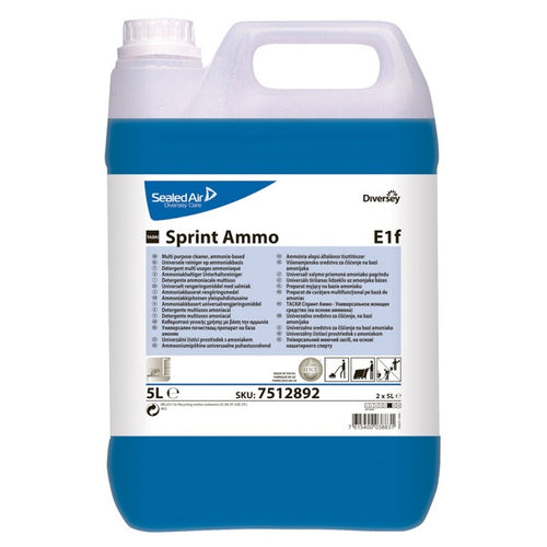 TASKI SPRINT AMMO - DETERGENTE MULTIUSO A BASE AMMONIACALE - TANICA da 5 lt