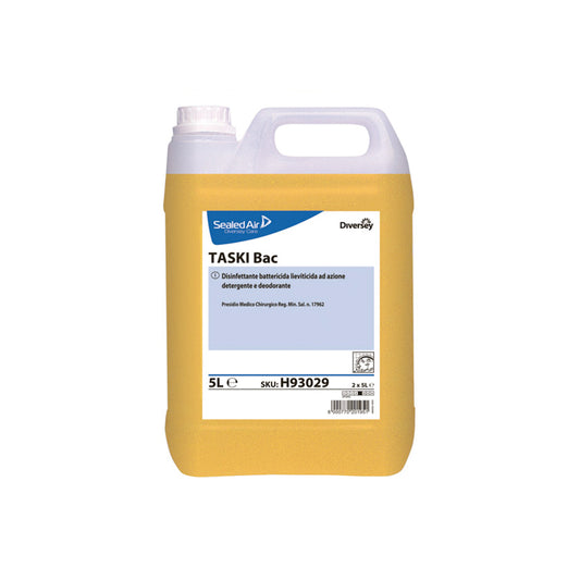 TASKI BAC lt 5 Disinfettante battericida lieviticida ad azione detergente e deodorante.