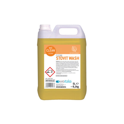 WE CLEAN STOVIT WASH Detergente liquido per il lavaggio di stoviglie e bicchieri in lavastoviglie dotate di dosatori automatici - FORMATI lt 20 e lt 5