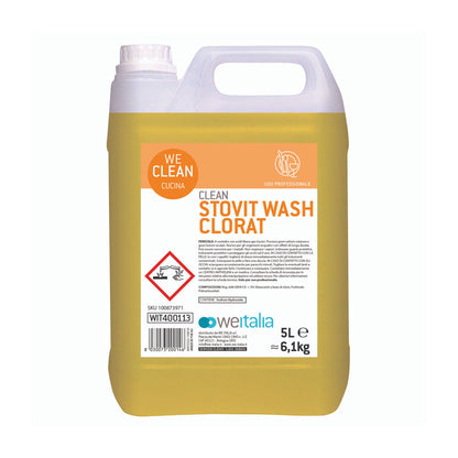 WE CLEAN STOVIT WASH SPECIAL Detergente lavaggio stoviglie alta qualità per acque di elevata durezza Formati lt 20 e lt 5