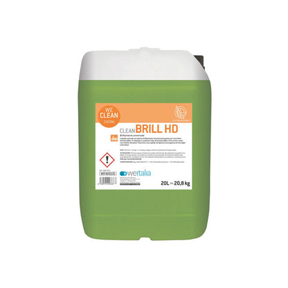 WE CLEAN BRILL HD Brillantante acido concentrato per il lavaggio meccanico delle stoviglie indicato per acque di media ed elevata durezza - Formati lt 5 e lt 20