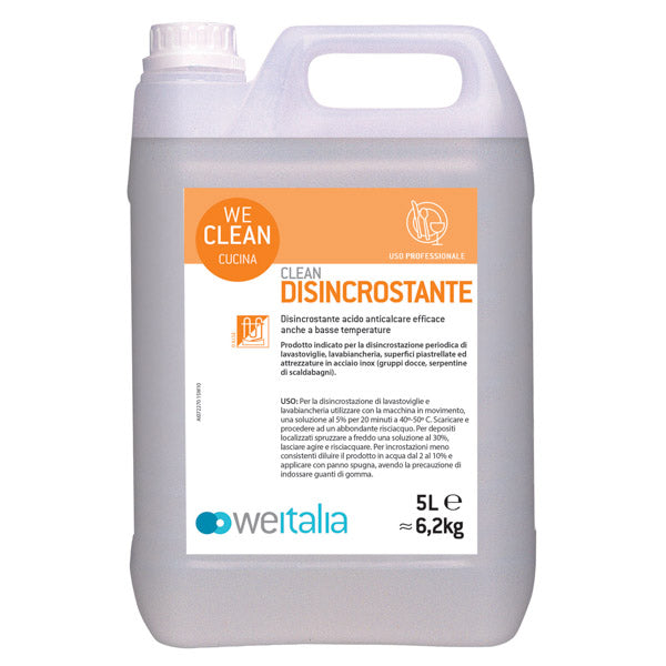 CLEAN DISINCROSTANTE  ACIDO CONCENTRATO - Tanica da 5 lt