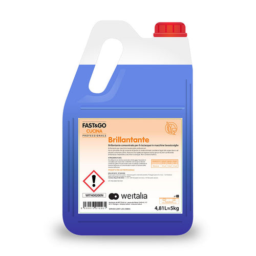 FAST & GO BRILLANTANTE PER MACCHINE LAVASTOVIGLIE PROFESSIONALI - VARI FORMATI
