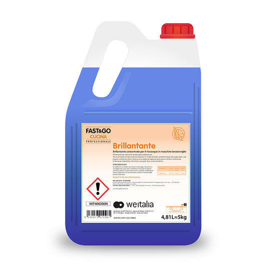 FAST & GO BRILLANTANTE PER MACCHINE LAVASTOVIGLIE PROFESSIONALI - VARI FORMATI