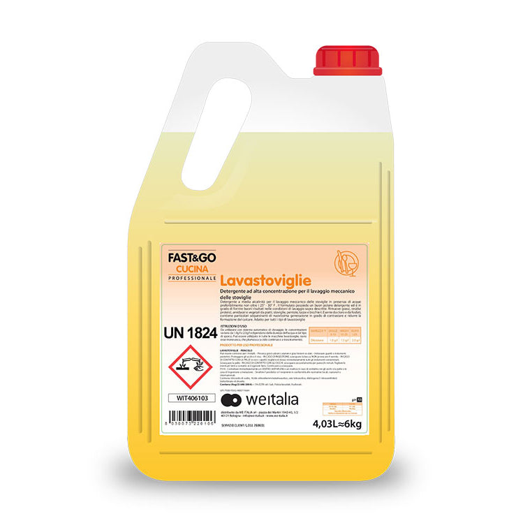 FAST & GO LAVASTOVIGLIE DETERGENTE CONCENTRATO PER LAVAGGIO AUTOMATICO STOVIGLIE - VARI FORMATI