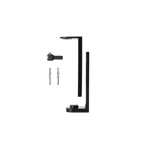STAFFA DI SUPPORTO ABS NERO - MONTAGGIO A PARETE TRAMITE TASSELLI+VITI - CONFEZIONE DA 20 PEZZI