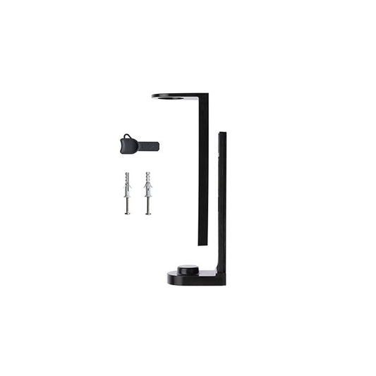 STAFFA DI SUPPORTO ABS NERO - MONTAGGIO A PARETE TRAMITE TASSELLI+VITI - CONFEZIONE DA 20 PEZZI