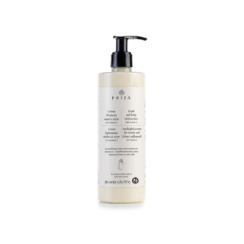 CREMA MANI E CORPO IDRATANTE PRIJA CON VITAMINA E - CONFEZIONE DA 18 FLACONI da 380 ml