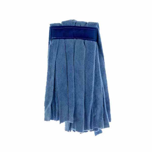 STRIPE MOP IN STRISCE DI TESSUTO MIBROFIBRA BLU A PINZA GR.350
