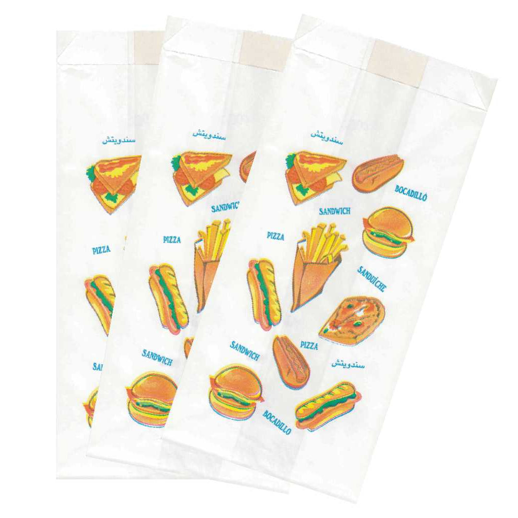 SACCHETTO KRAFT POLITENATO CON STAMPA SANDWICH - SCATOLA 10 kg
