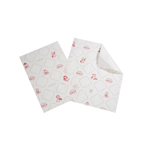 CARTA ACCOPPIATA GENERICA PER ALIMENTI IN PURA CELLULOSA - 44x33 cm - SCATOLA 10 kg