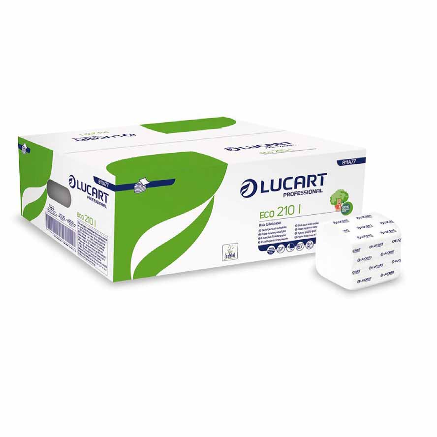 LUCART - CARTA IGIENICA INTERCALATA ECOLUCART ECOLABEL CF.8400 PZ.