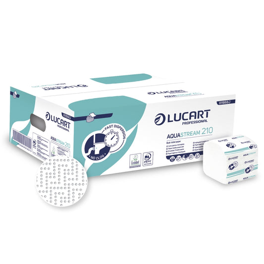 CARTA IGIENICA INTERCALATA AQUASTREAM ECOLABEL CF.8400 PZ.