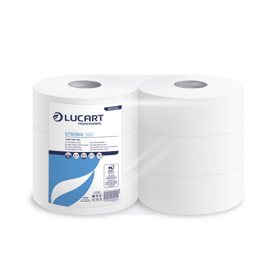 CARTA IGIENICA JUMBO STRONG 360 - Cartone  da 6 PZ.