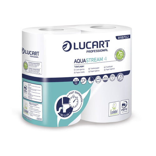 CARTA IGIENICA ACQUASTREAM 4 IN ROTOLO MAXI - SCATOLA 56 CONFEZIONI da 4 ROTOLI