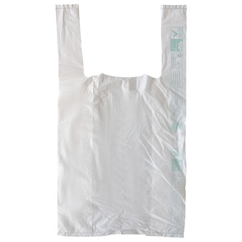 SHOPPER BIOCOMPOSTABILE A STRAPPO 22+12 cm × 42 cm (Altezza) - 500 PEZZI