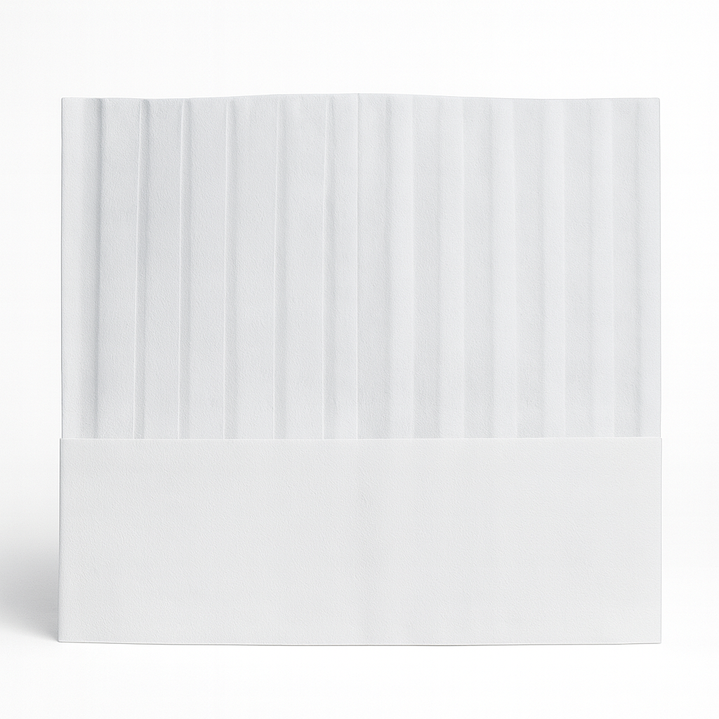PAPERLYNEN - CAPPELLO CUOCO TOQUE IN CARTA BIANCO CM.28X25(H) CF.10 PZ.