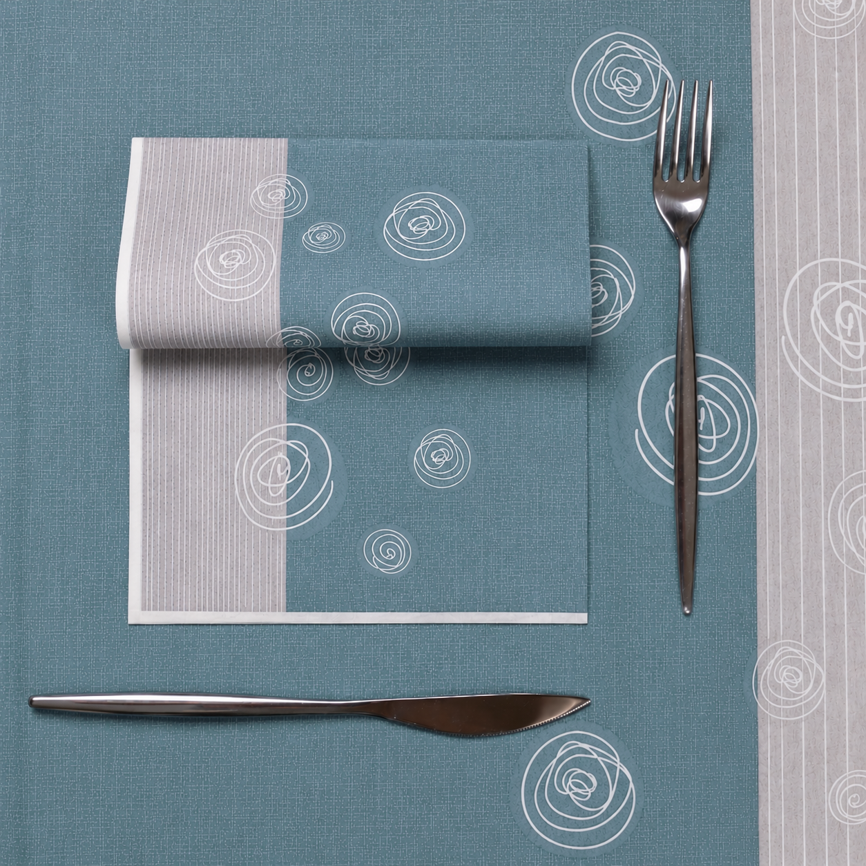 TOVAGLIOLO BOLLICINE CM 40x40  VARI COLORI - CONFEZIONE 50 pezzi