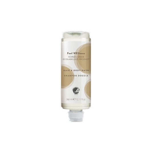 SHAMPOO DOCCIA FEEL WELLNESS ECO CYSOAP IN FLACONE RPET RICICLATO CYSOAP- CONFEZIONE 18 FLACONI da 360 ml