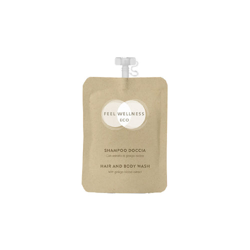 SHAMPOO DOCCIA DOYPACK IN CARTA RICICLATA FEEL WELLNESS ECO - SCATOLA 200 DOYPACK