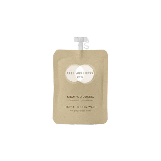 SHAMPOO DOCCIA DOYPACK IN CARTA RICICLATA FEEL WELLNESS ECO - SCATOLA 200 DOYPACK