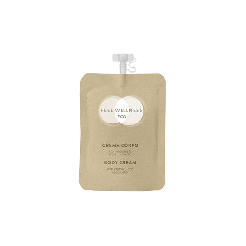 CREMA CORPO IDRATANTE IN DOYPACK FEEL WELLNESS ECO - CONFEZIONE 216 DOYPACK da 30 ml