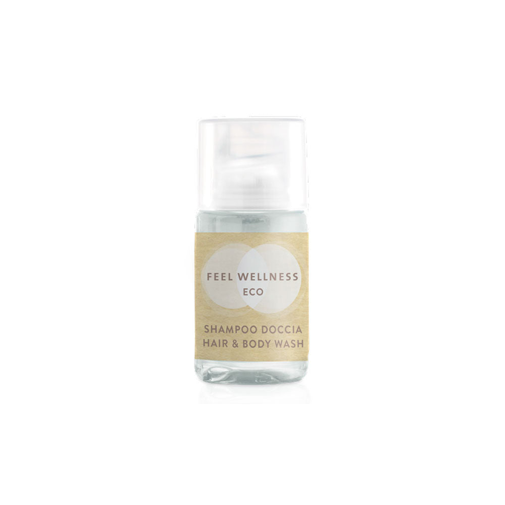 FLACONE SHAMPOO DOCCIA FEEL WELLNESS ML. 20 - SCATOLA 8 CONFEZIONI da 50 FLACONI (tot. 400 FLACONI)