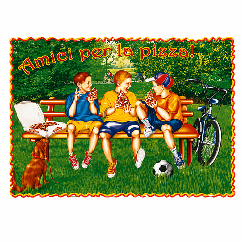 SCATOLA PIZZA TAKE AWAY IMMAGINE PARCO VARIE DIMENSIONI
