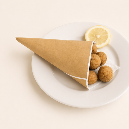 FOGLI ANTIGRASSO FRITTOBON PER FRITTI E ALIMENTI UNTI - 50x38 cm - Conf. da 50 Pezzi